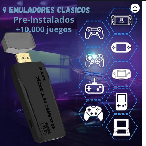 consola Retro con mas de 10.000 juegos